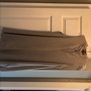 Women’s gray sleeveless tunic, keyhole top, NWOT